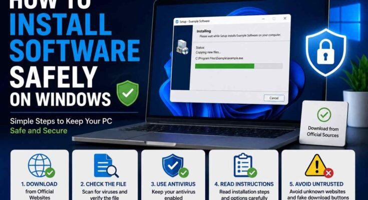 How to Install Software Safely on Windows with secure software installation tips